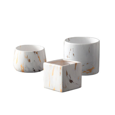 Нордические крытые цветочные горшки чашки 9cm небольшие суккулентные белые керамические